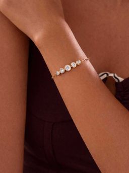 ZAISHA - White Stainless Steel Stones Bracelet