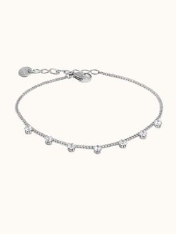ZAISHA - White Stainless Steel Stones Bracelet