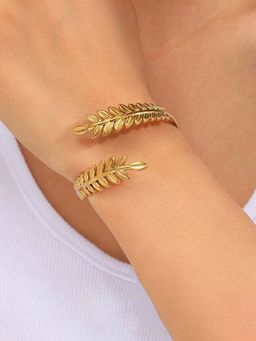 Designs & You - Gold Stainless Steel Statement Kada