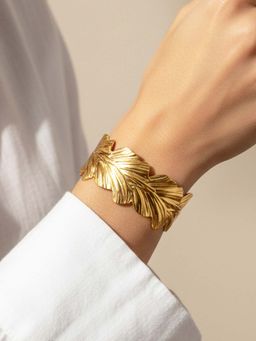 Designs & You - Gold Stainless Steel Statement Kada