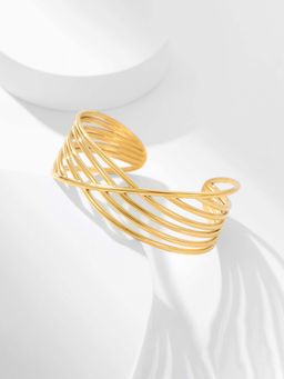 Designs & You - Gold Stainless Steel Statement Kada