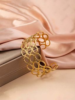 Designs & You - Gold Stainless Steel Statement Kada