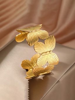 Designs & You - Gold Stainless Steel Statement Kada