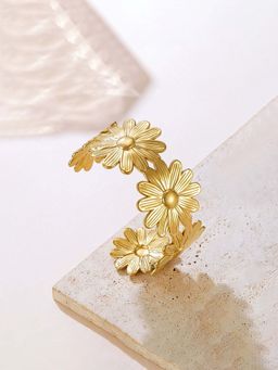 Designs & You - Gold Stainless Steel Statement Kada