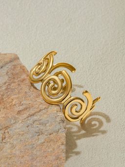 Designs & You - Gold Stainless Steel Statement Kada