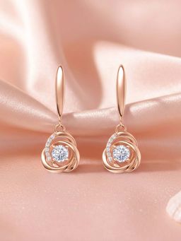 Zavya - White Sterling Silver Stones Pair Of Earrings