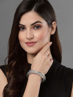 Vogue Panash - Silver Brass Statement Bracelet