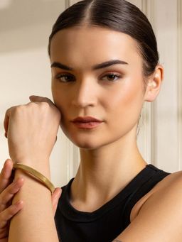 Vogue Panash - Gold Brass Statement Bracelet