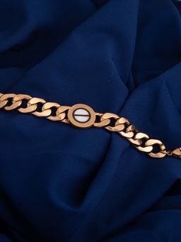 Vogue Panash - Gold Brass Statement Bracelet