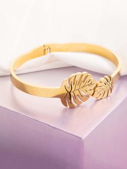 Vogue Panash - Gold Brass Statement Bracelet