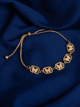 Vogue Panash - White Brass Stones Bracelet