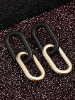 Vogue Panash - Multi-Color Brass Contemporary Pair Of Earrings