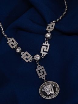 Vogue Panash - Silver Brass Statement Necklace