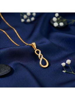 Zavya - White Sterling Silver Stones Necklace