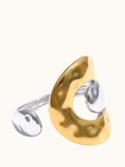 ZAISHA - Gold Stainless Steel Statement Ring