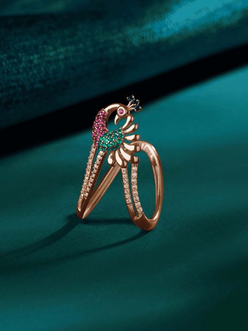 Zavya Multi-Color Sterling Silver Stones Ring