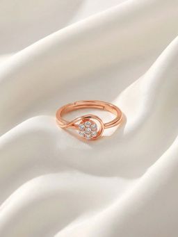 Zavya - White Sterling Silver Stones Ring