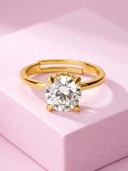 Zavya - White Sterling Silver Stones Ring