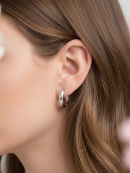 925 SILLER - Silver Sterling Silver Statement Pair Of Earrings