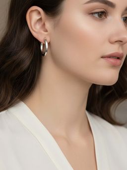 925 SILLER - Silver Sterling Silver Statement Pair Of Earrings