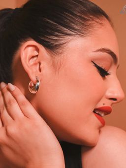 925 SILLER - Silver Sterling Silver Statement Pair Of Earrings