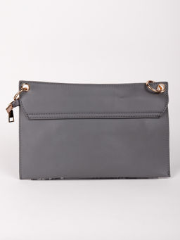 Odette - Stunning Grey Crocodile Print Sling Bag