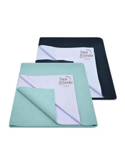 Haus & Kinder - Unisex Azure Waterproof Quick Dry Sheets (Pack of 2)