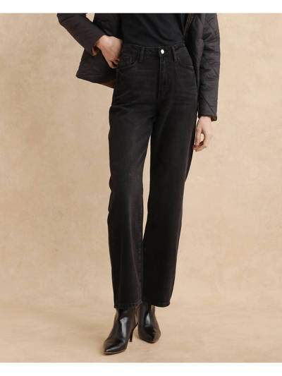 Beuro Primary Black Straight Jeans