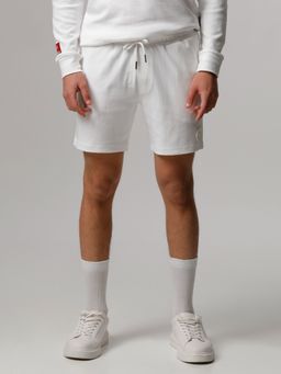 The Bear House - Ardor Edition Men White Solid Slim Fit Shorts