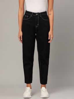 KOTTY - Womens High Rise Cotton Lycra Blend Slim Fit Solid Jeans