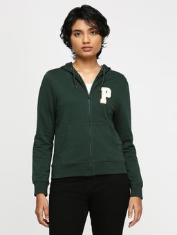 Pepe Jeans - Green Full Sleeved Sweatshirt