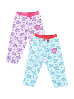 Bodycare - Girls Fleece Trackpant - Purple and Blue