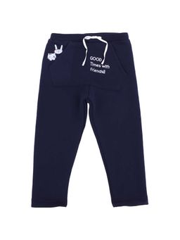 Bodycare - Girls Navy Printed Fleece Trackpant