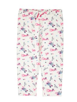 Bodycare - Girls Minnie & Friends Printed Trackpant - White