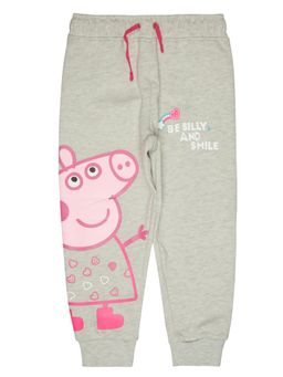 Bodycare - Girls Peppa Pig Printed Trackpant - Grey Melange