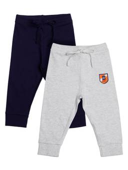 Bodycare - Boys Cotton Trackpant-Grey and Navy (Pack of 2)