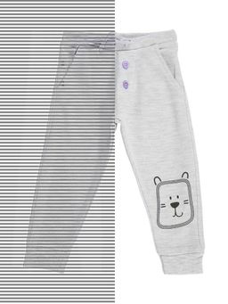 Bodycare - Boys Cotton Trackpant Melange Acru