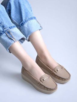 Shoetopia - Women Pink Comfort Fit Loafers