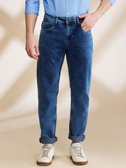 Being Human - Blue Straight Fit Denims For Men By Being Human Clothing