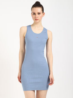 Tommy Hilfiger - Essential Rib Bodycon Mini Dress Blue