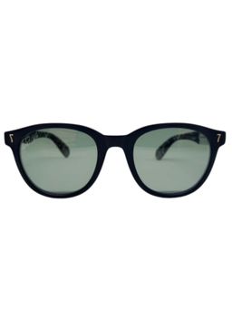 CR7 - By Cristiano Ronaldo Mens Black Zebra Strips Print Round Sunglass (145)