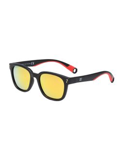 CR7 - By Cristiano Ronaldo Mens Black Orange Sporty Square Sunglass (145)