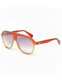 CR7 - By Cristiano Ronaldo Mens Orange Gradient Large Aviator Sunglass (145)