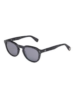 CR7 - By Cristiano Ronaldo Mens Stripe Black White Round Sunglass (145)