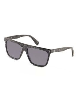 CR7 - By Cristiano Ronaldo Mens Stripe Black White Rectangular Sunglass (145)