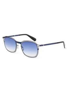 CR7 - By Cristiano Ronaldo Mens Metallic Blue Flat Rectangular Sunglass (145)