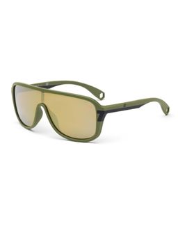 CR7 - By Cristiano Ronaldo Mens Green Black Wrap-Around Oversized Sunglass (145)