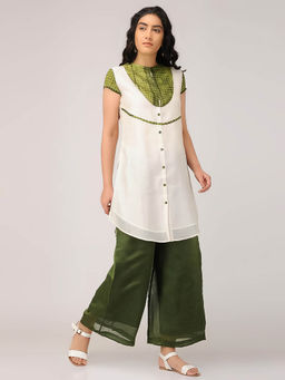 Sonal Kabra - Ivory Shibori Kurti