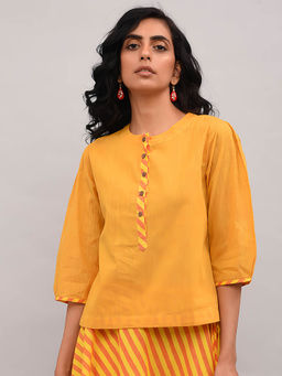The Neem Tree - Mustard Cotton Top
