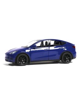 Joy Junction - Tesla Model Car 1:32 Metal Pull Back Toy car Blue